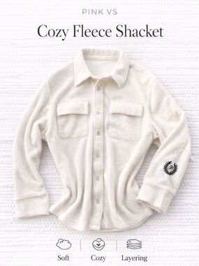 PINK Victoria's Secret Cream Fleece Top